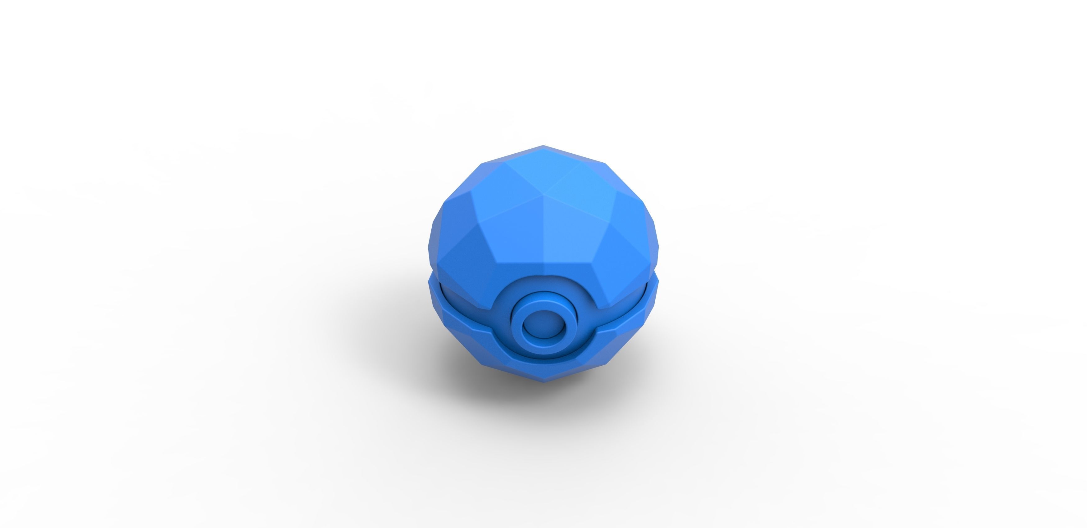 Polygonal shape orb 3D print model_11