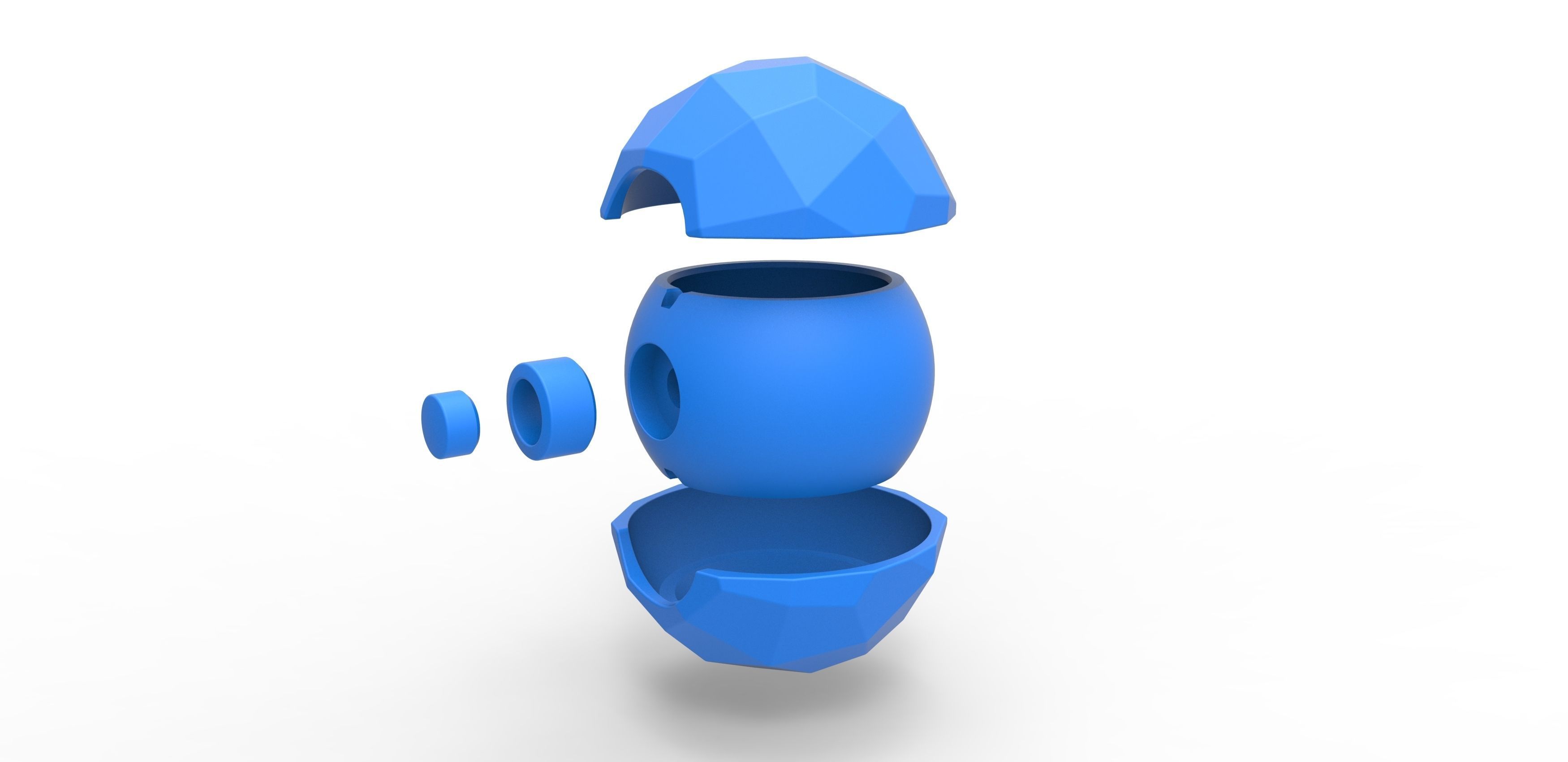 Polygonal shape orb 3D print model_16