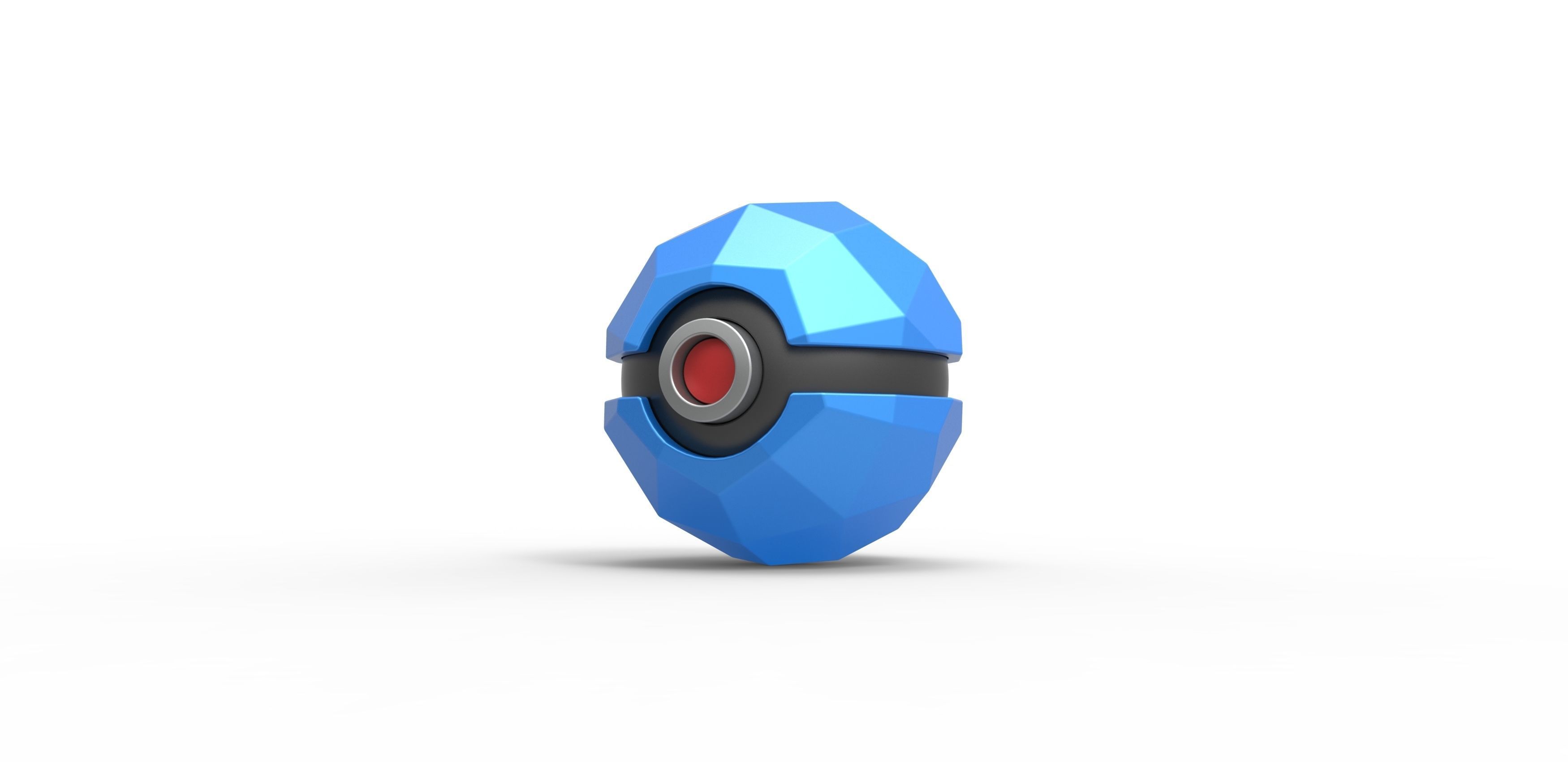 Polygonal shape orb 3D print model_1