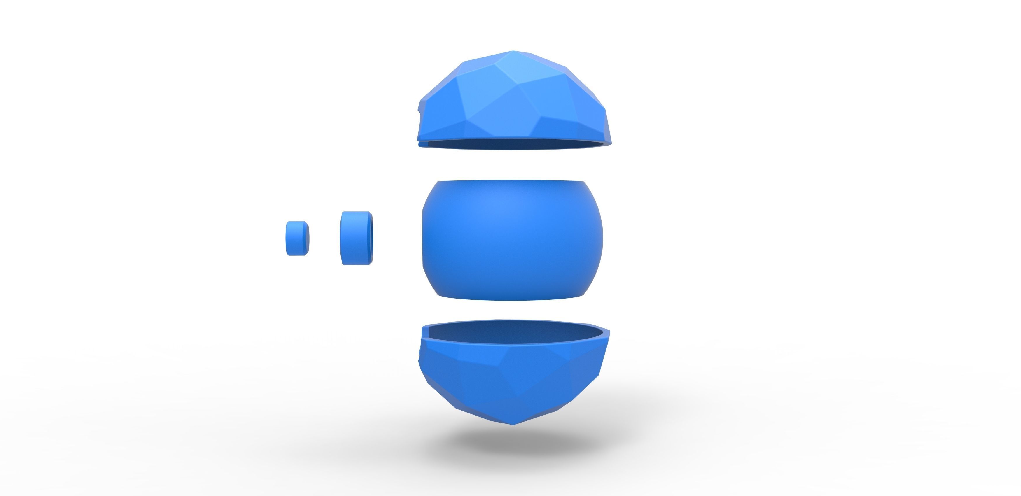 Polygonal shape orb 3D print model_19