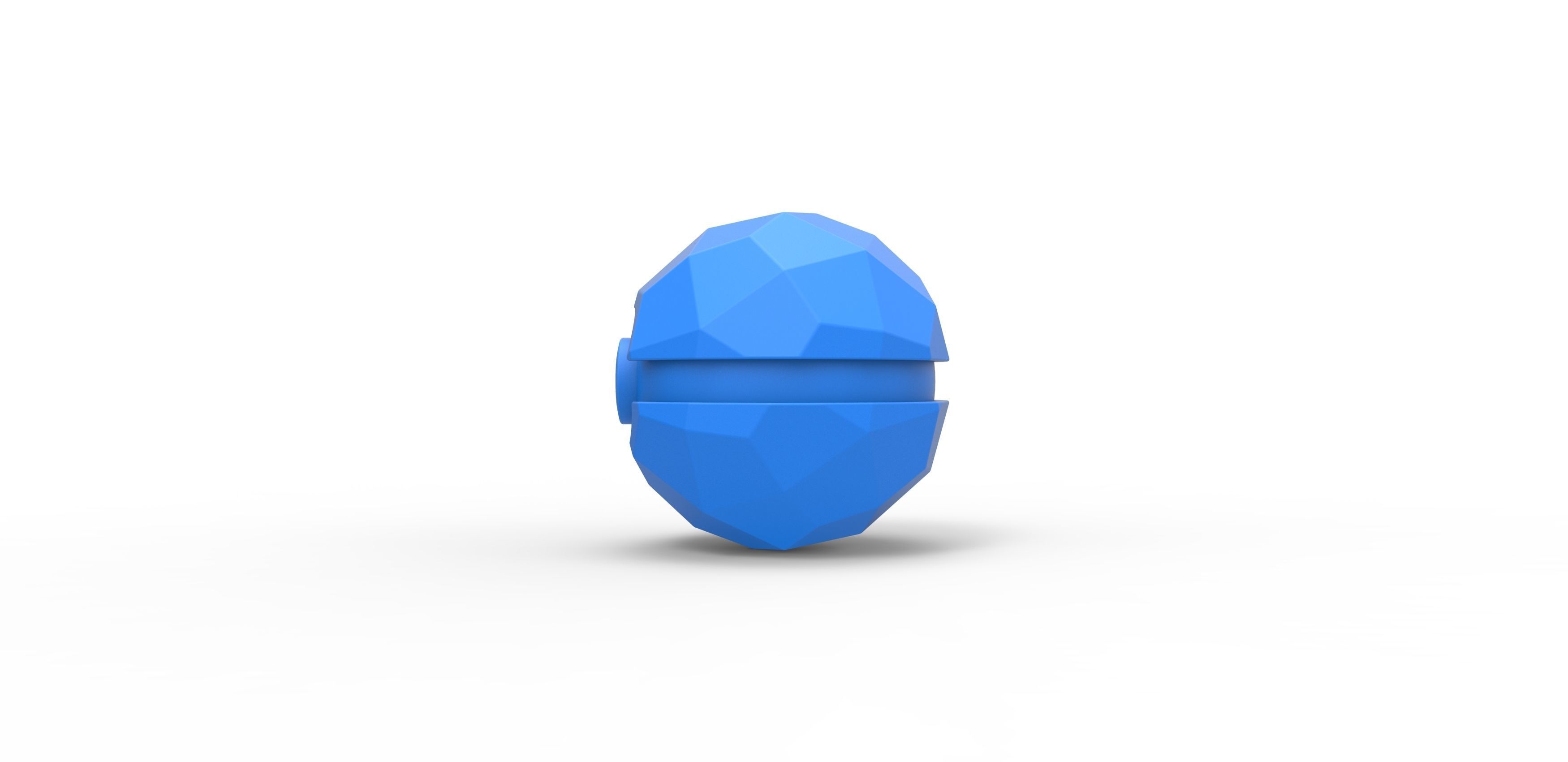 Polygonal shape orb 3D print model_14