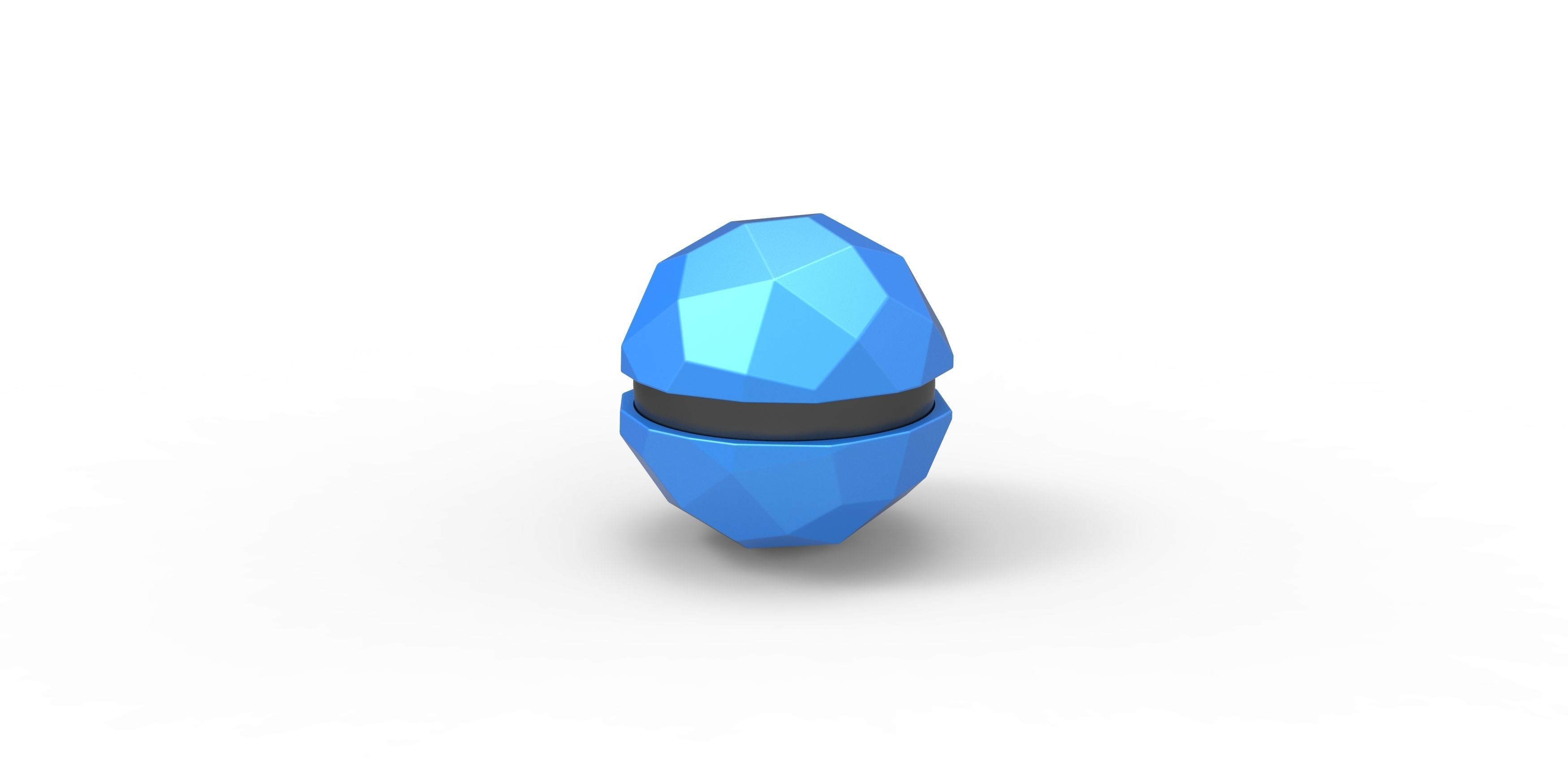 Polygonal shape orb 3D print model_7