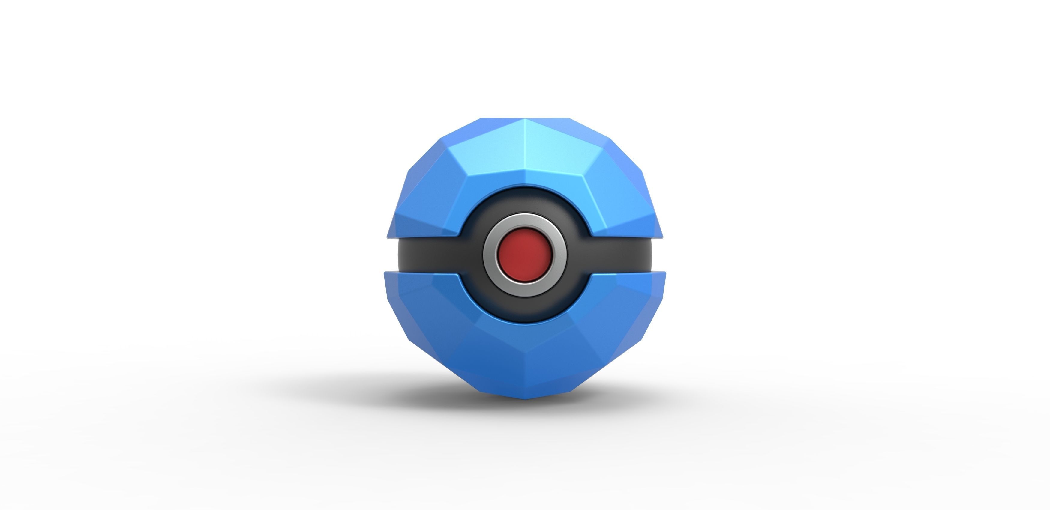 Polygonal shape orb 3D print model_2