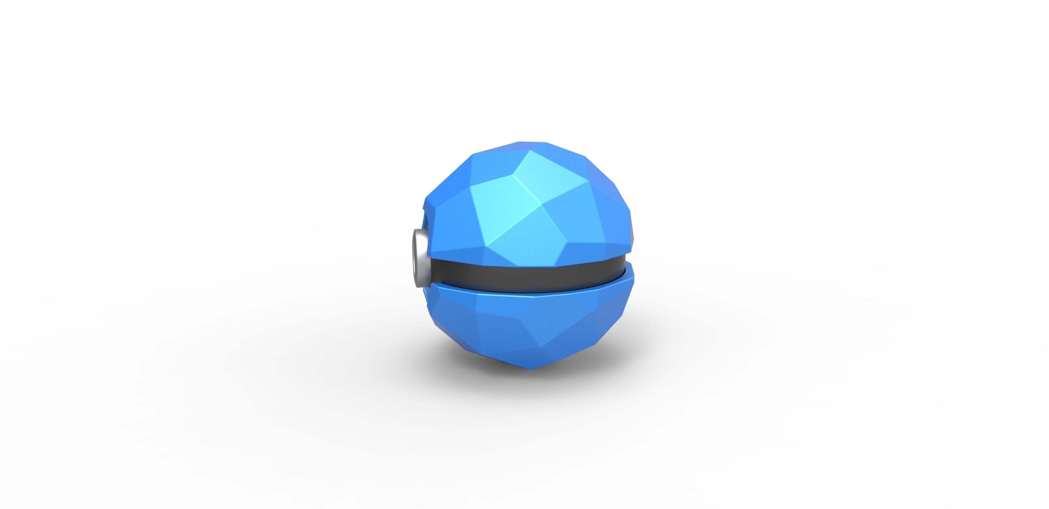 Polygonal shape orb 3D print model_5
