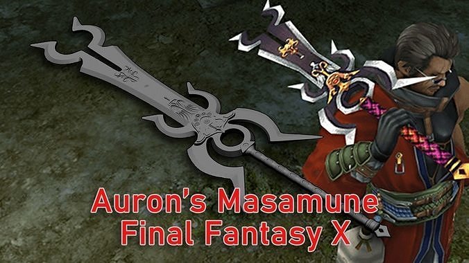 Auron Masamune Sword - Final Fantasy X 3D print model