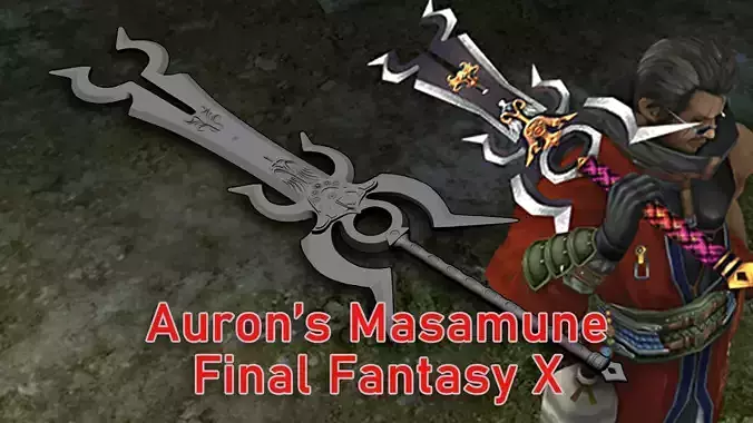 Auron Masamune Sword - Final Fantasy X 3D print model