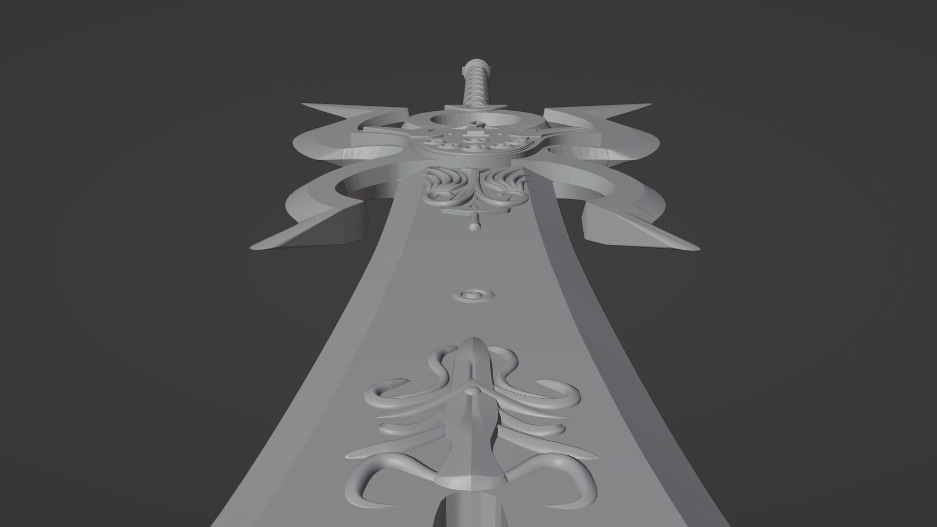 Auron Masamune Sword - Final Fantasy X 3D print model_5