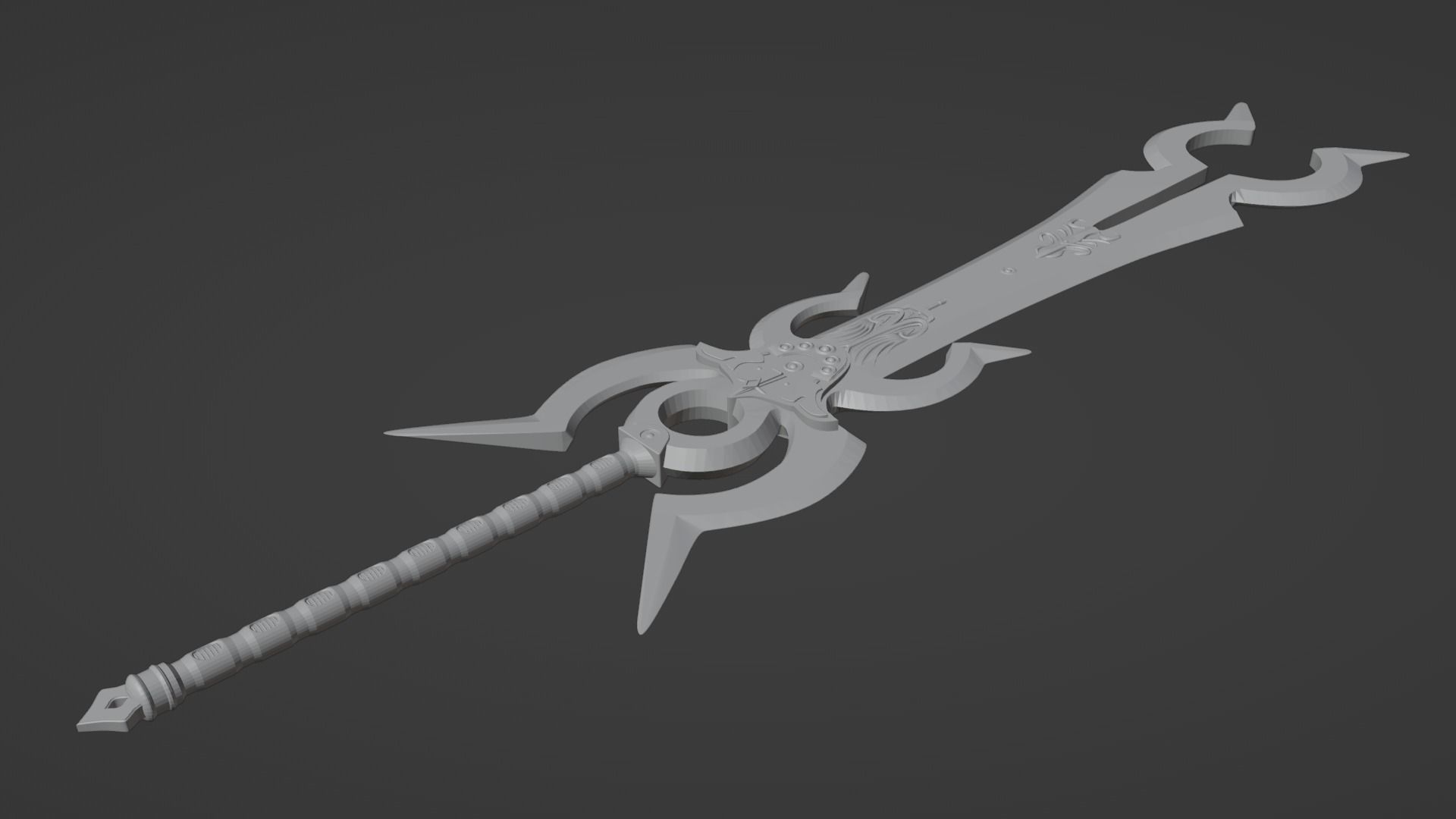 Auron Masamune Sword - Final Fantasy X 3D print model_3