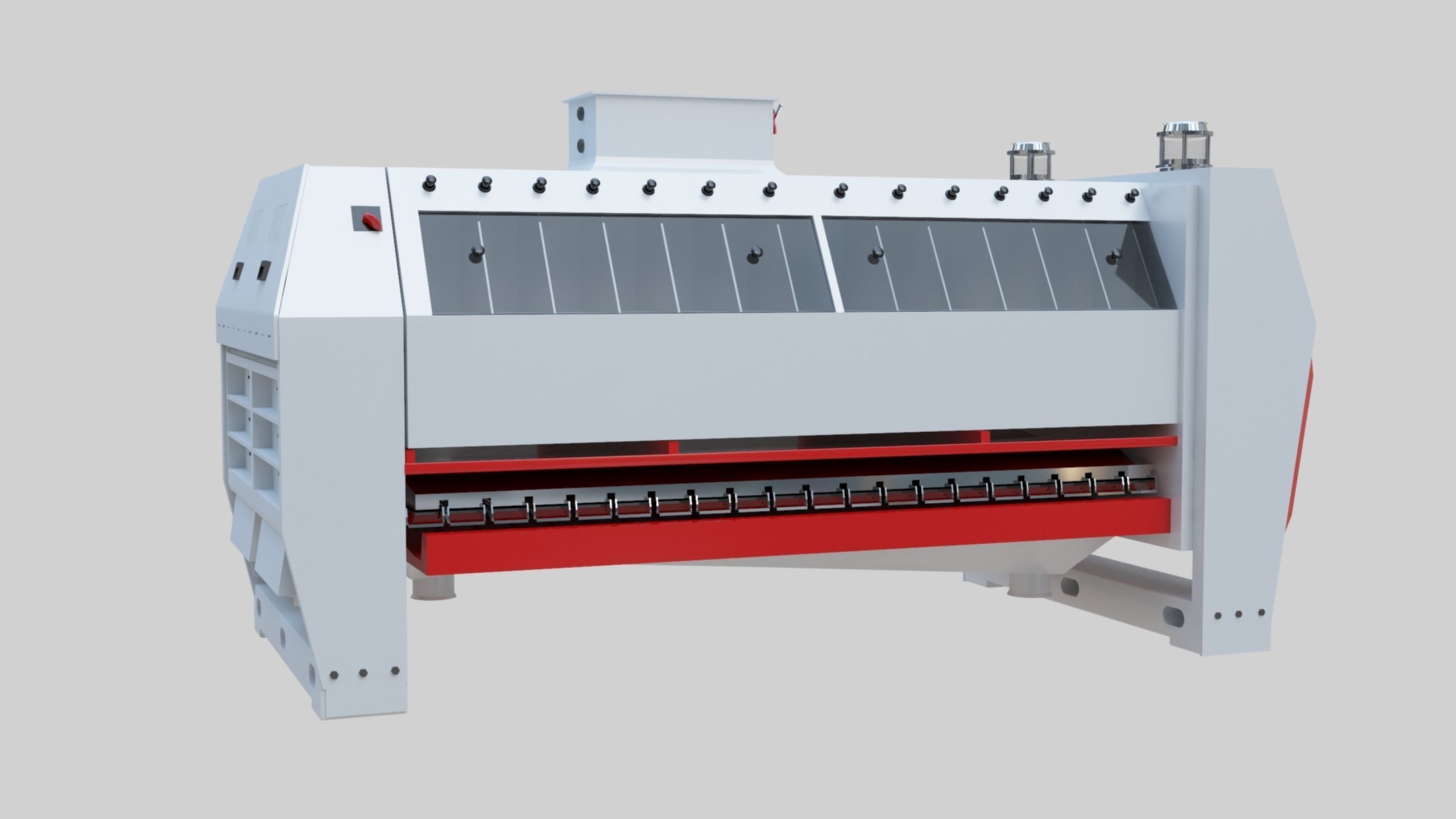 Semolina Purifier - Wheat Grain Flour Milling Machine Low-poly 3D model_30