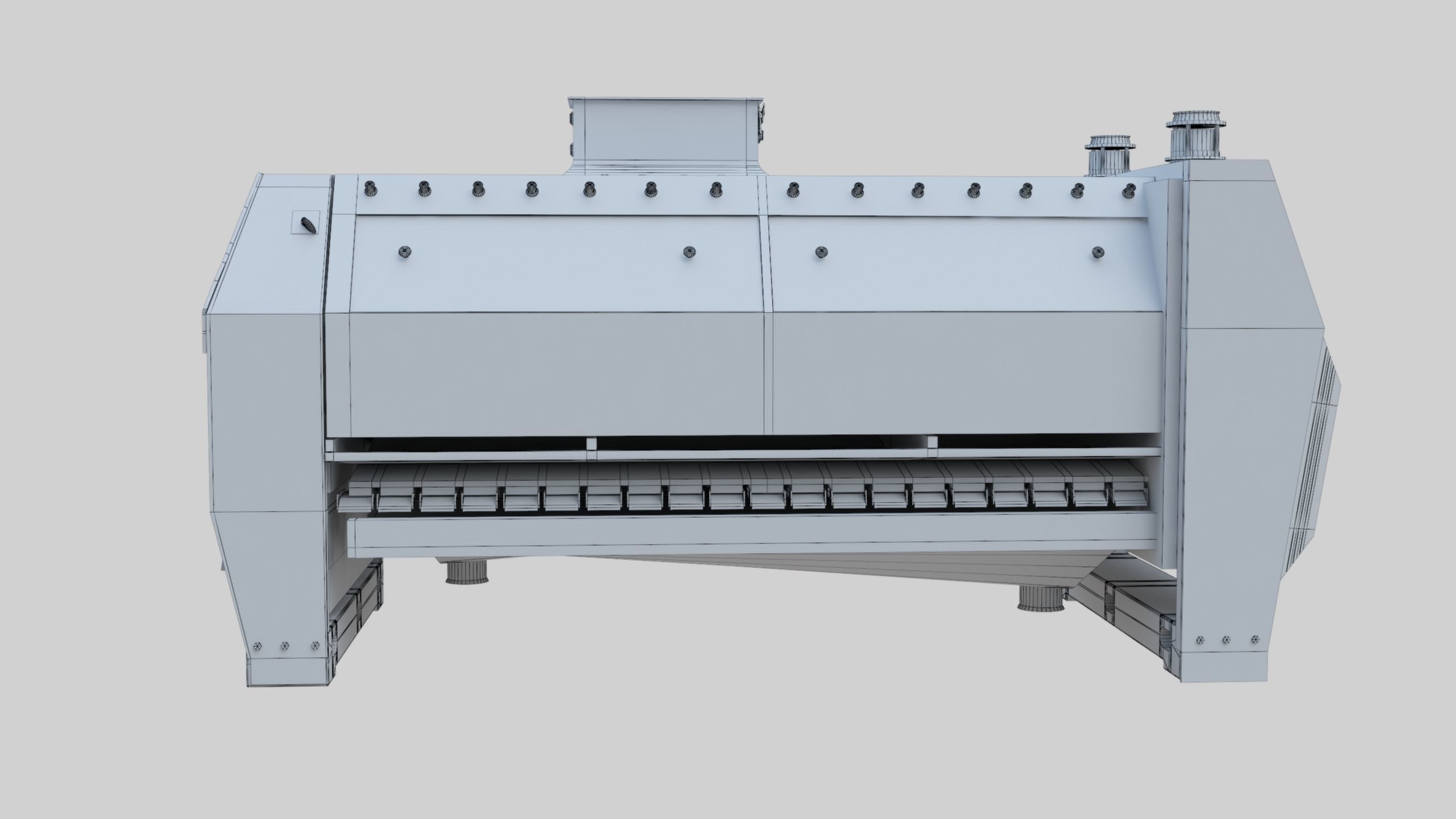 Semolina Purifier - Wheat Grain Flour Milling Machine Low-poly 3D model_53