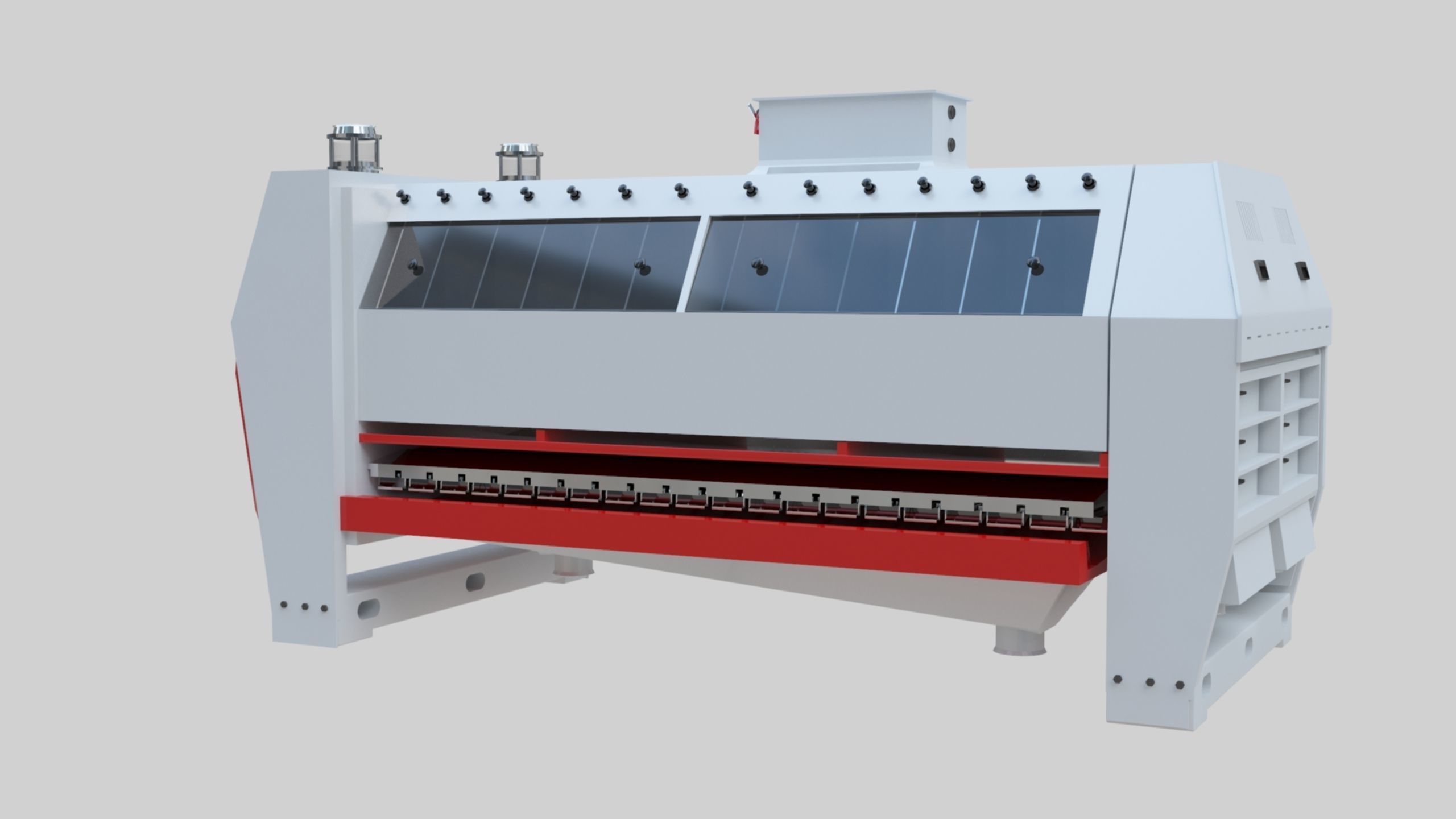 Semolina Purifier - Wheat Grain Flour Milling Machine Low-poly 3D model_26