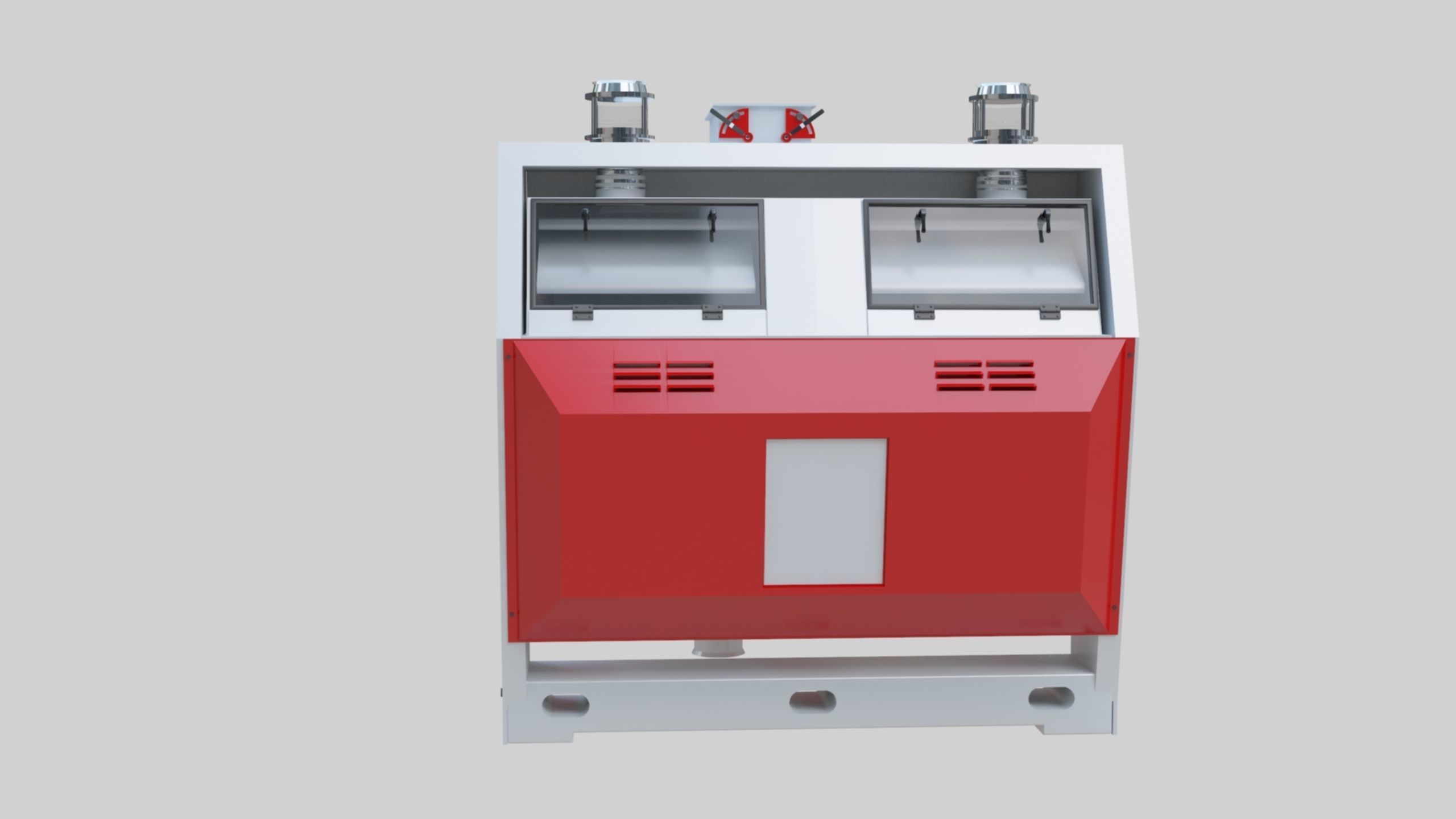 Semolina Purifier - Wheat Grain Flour Milling Machine Low-poly 3D model_3