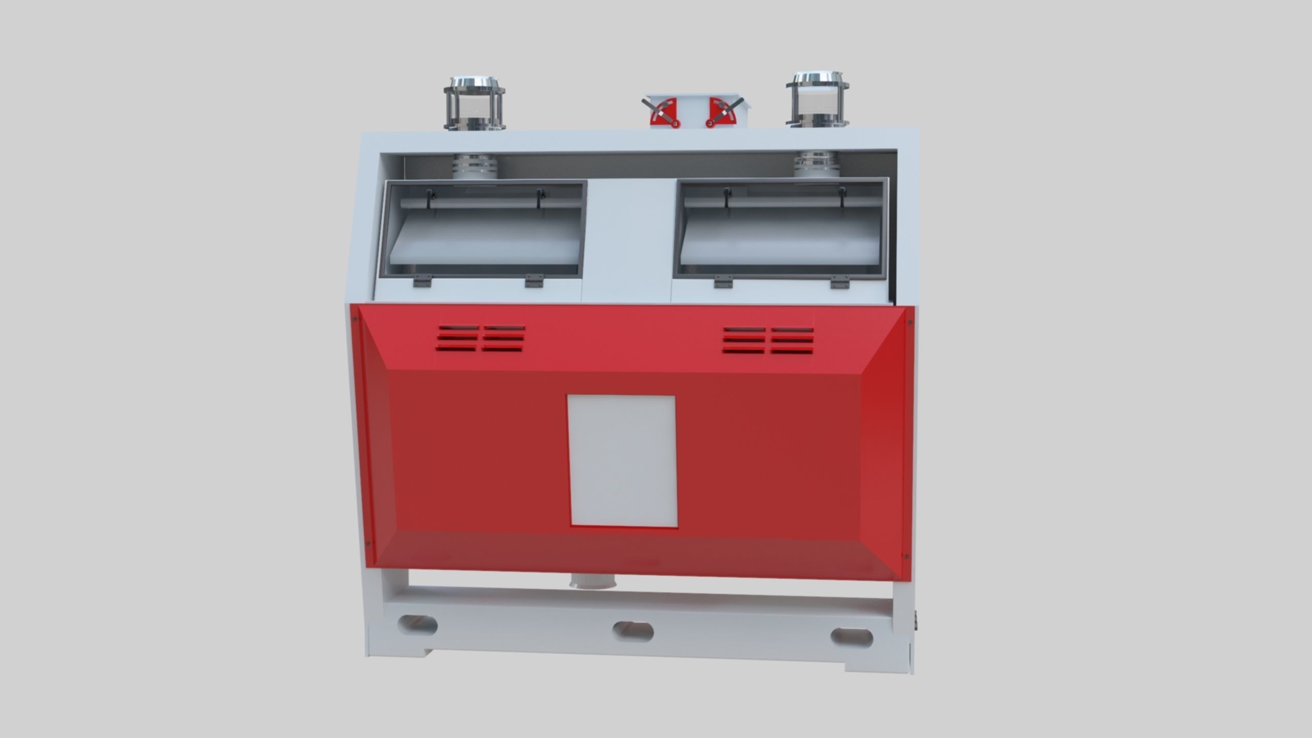 Semolina Purifier - Wheat Grain Flour Milling Machine Low-poly 3D model_27