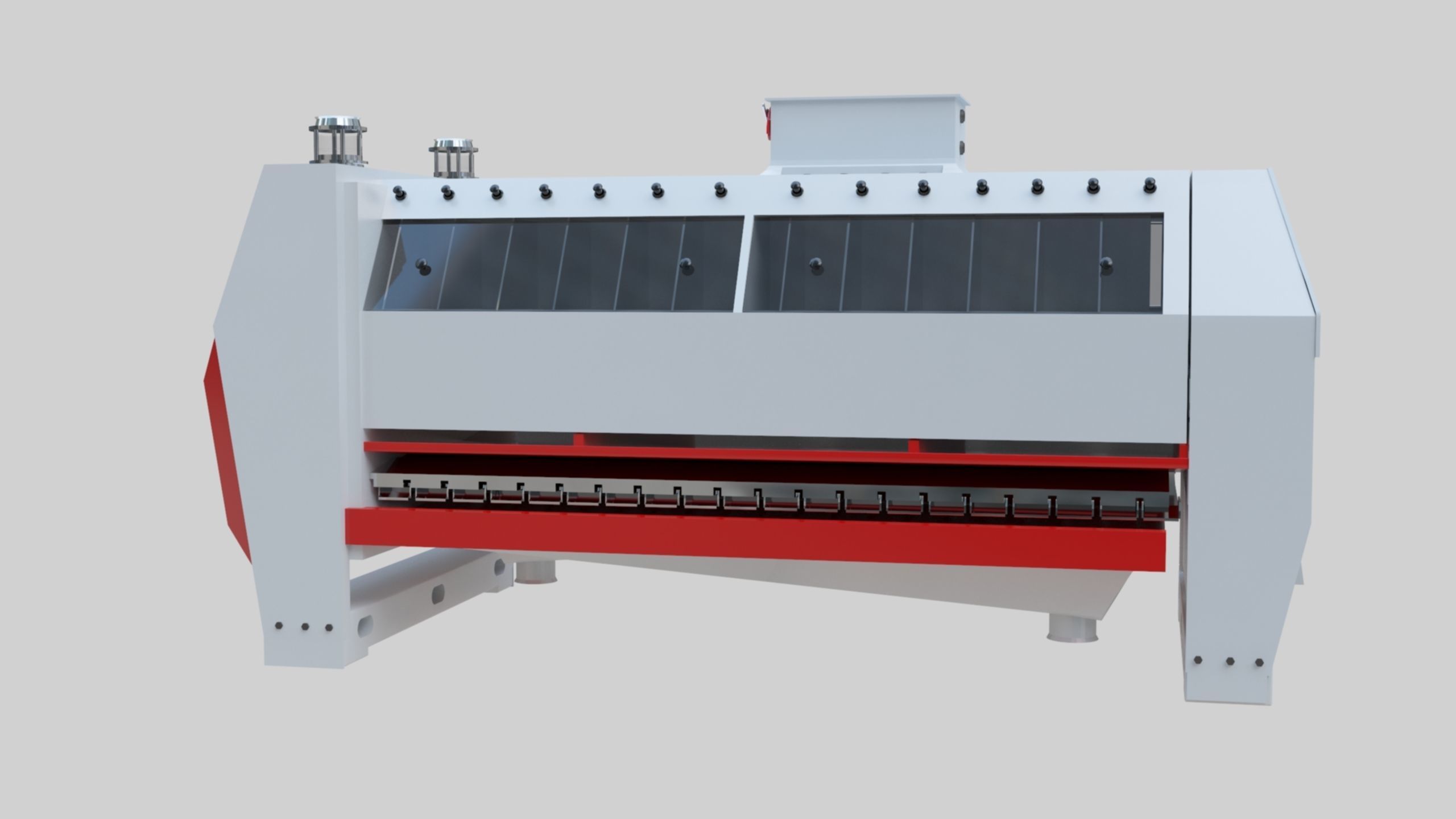 Semolina Purifier - Wheat Grain Flour Milling Machine Low-poly 3D model_41