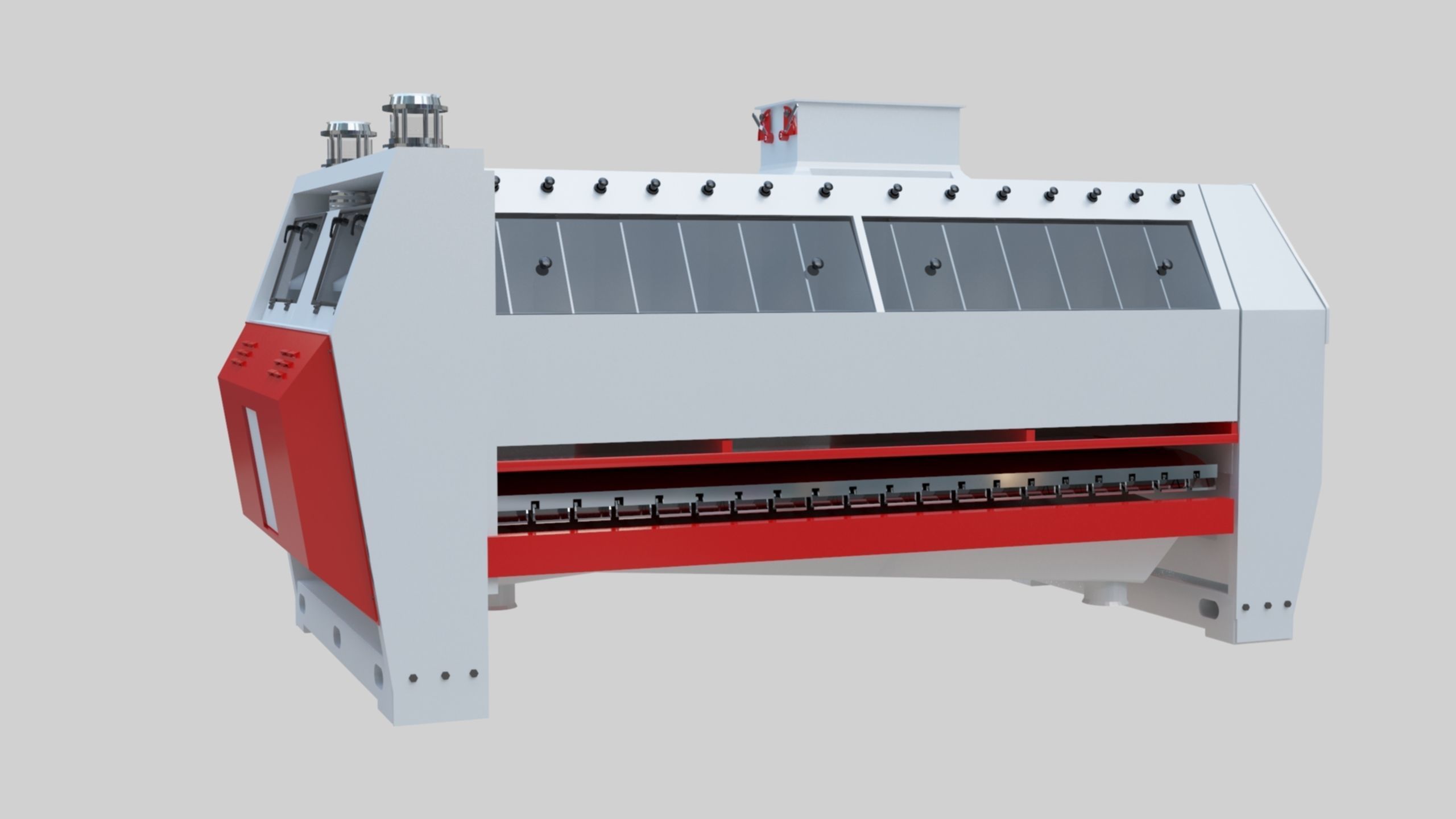 Semolina Purifier - Wheat Grain Flour Milling Machine Low-poly 3D model_39