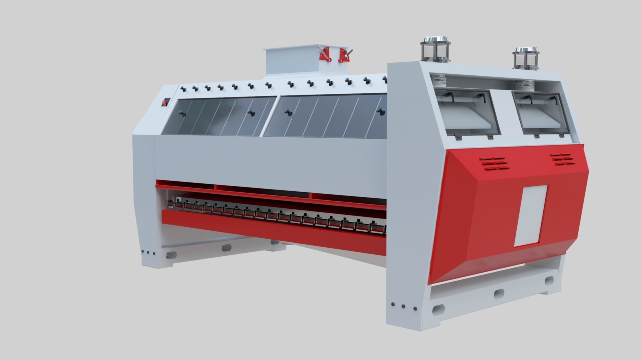 Semolina Purifier - Wheat Grain Flour Milling Machine Low-poly 3D model_28