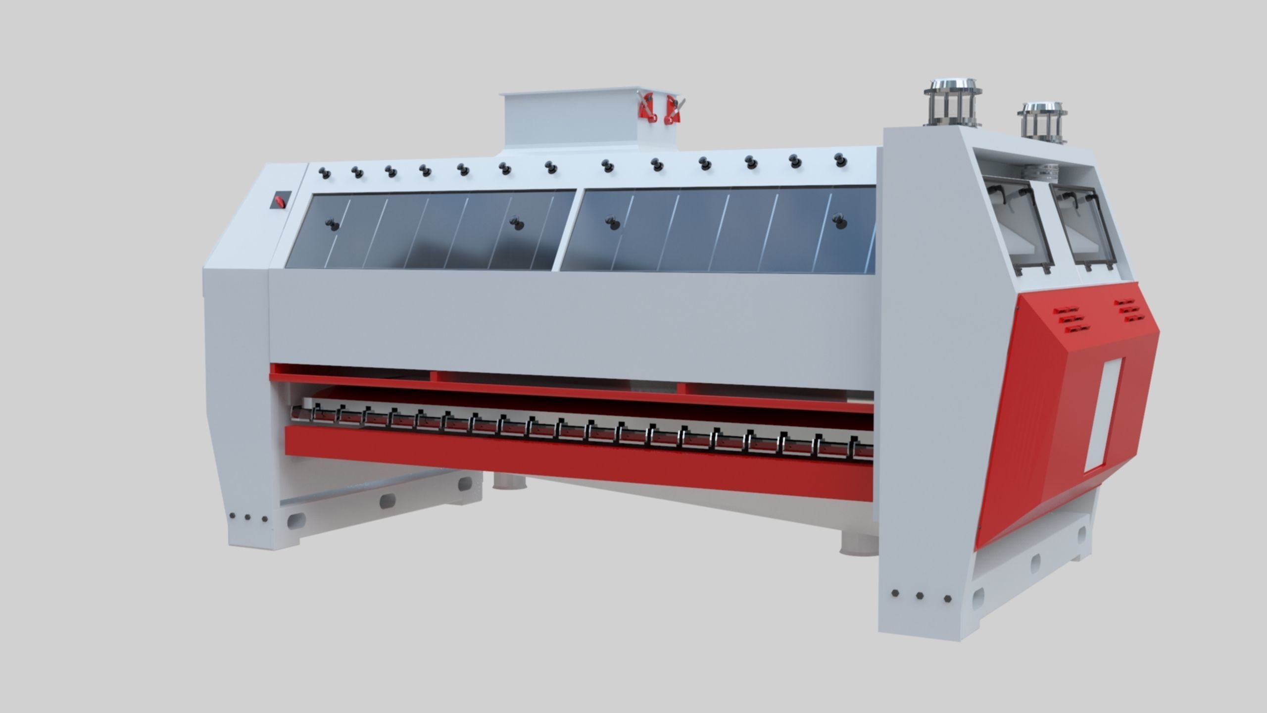 Semolina Purifier - Wheat Grain Flour Milling Machine Low-poly 3D model_34