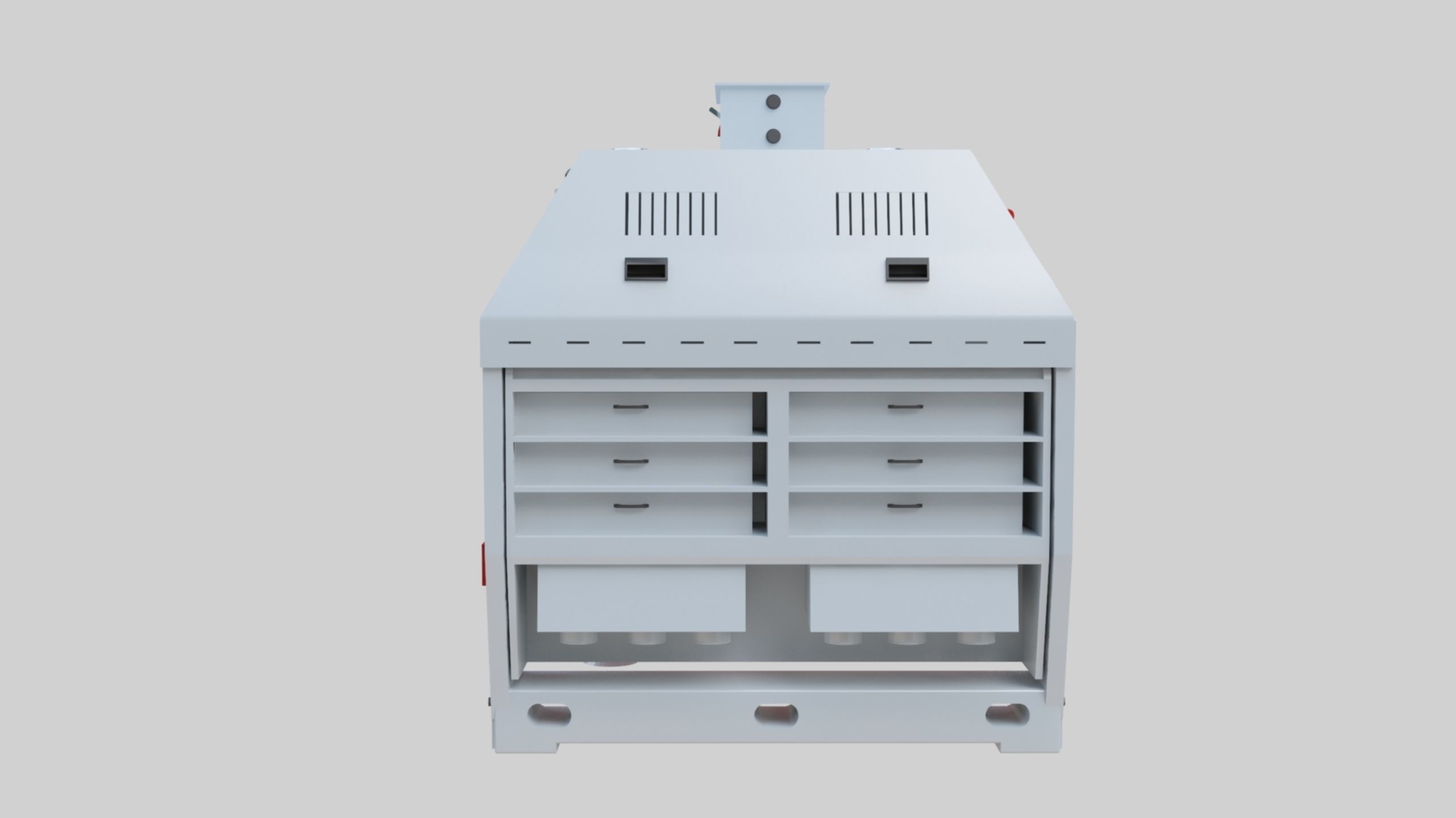 Semolina Purifier - Wheat Grain Flour Milling Machine Low-poly 3D model_31