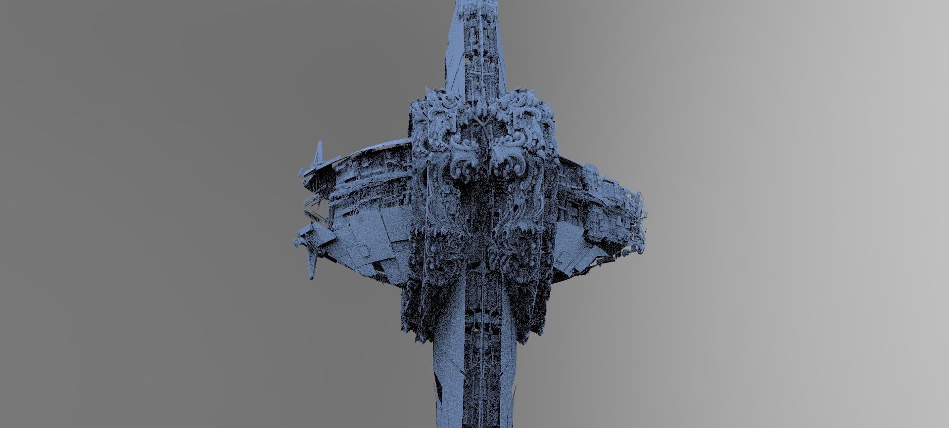 Ocean Cyberpunk Atlantis Deep city ring 6 3D model_1