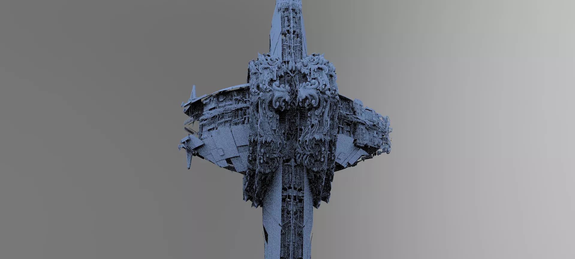 Ocean Cyberpunk Atlantis Deep city ring 6 3D model_0