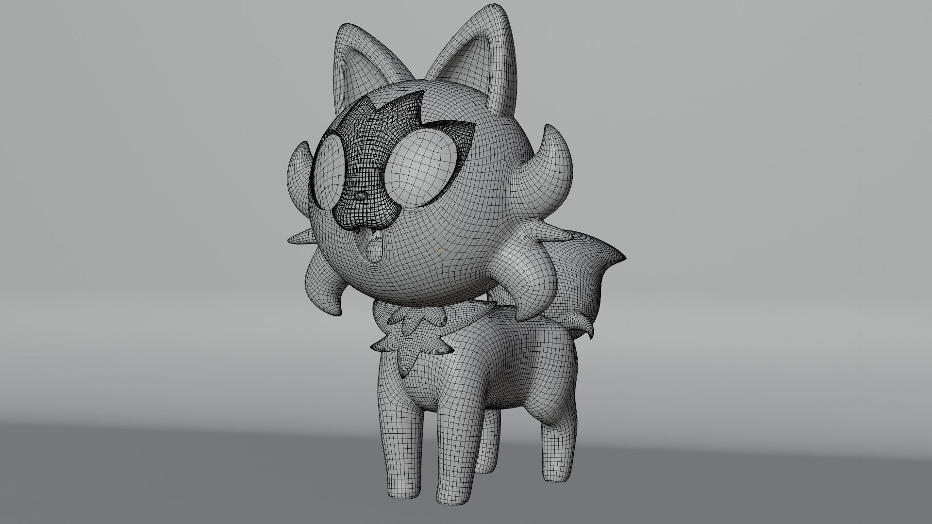 Sprigatito Rigged 3d Model Low-poly 3D model_7