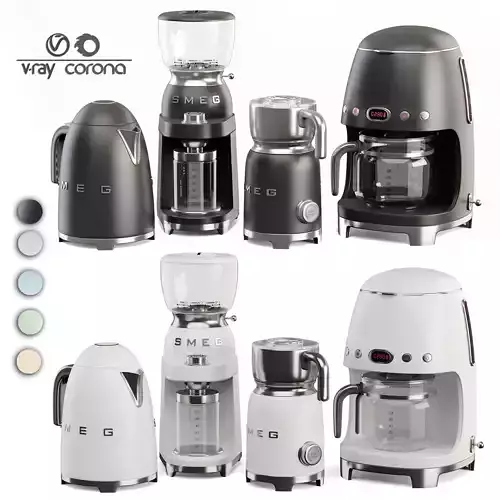 smeg set bmg coffee grinder 3D model