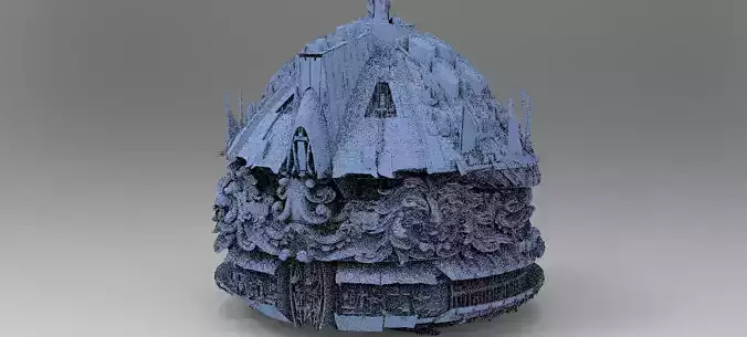 Ocean Cyberpunk Atlantis Deep Tower 4  3D model