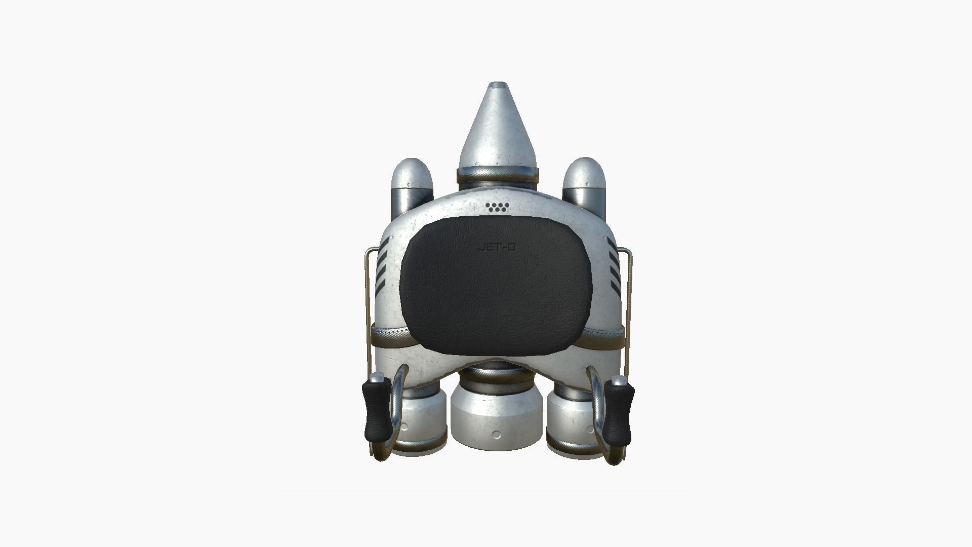 Jetpack D08 Light Steel - SciFi Character Design Low-poly 3D model_3