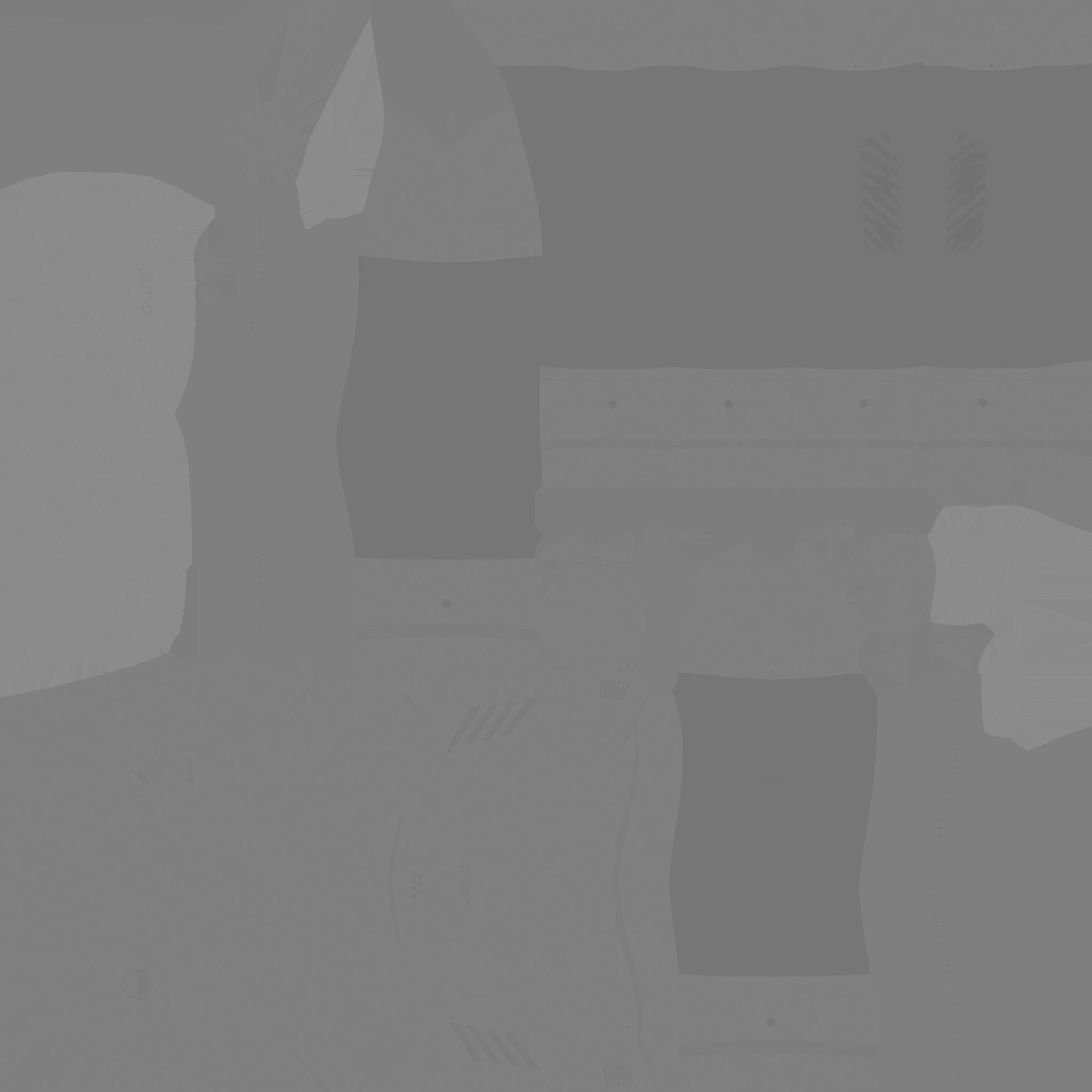 Jetpack D08 Light Steel - SciFi Character Design Low-poly 3D model_20