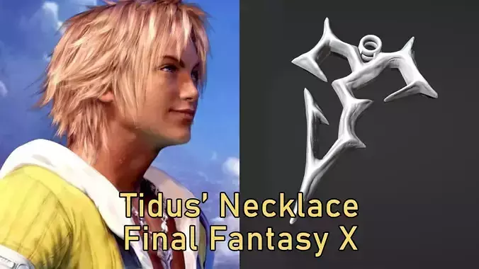 Tidus Necklace - Final Fantasy X 3D print model