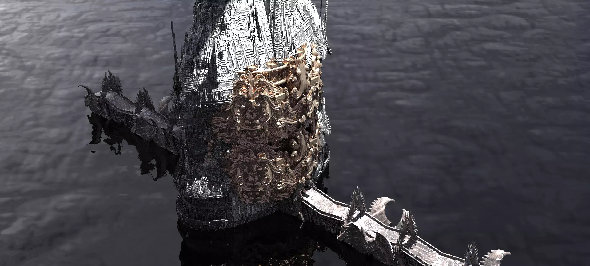 Ocean Cyberpunk Atlantis Deep Base tower 1 3D model_0