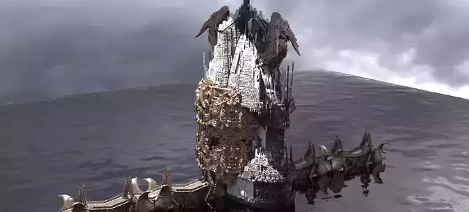 Ocean Cyberpunk Atlantis Dragon Ocean Master Tower