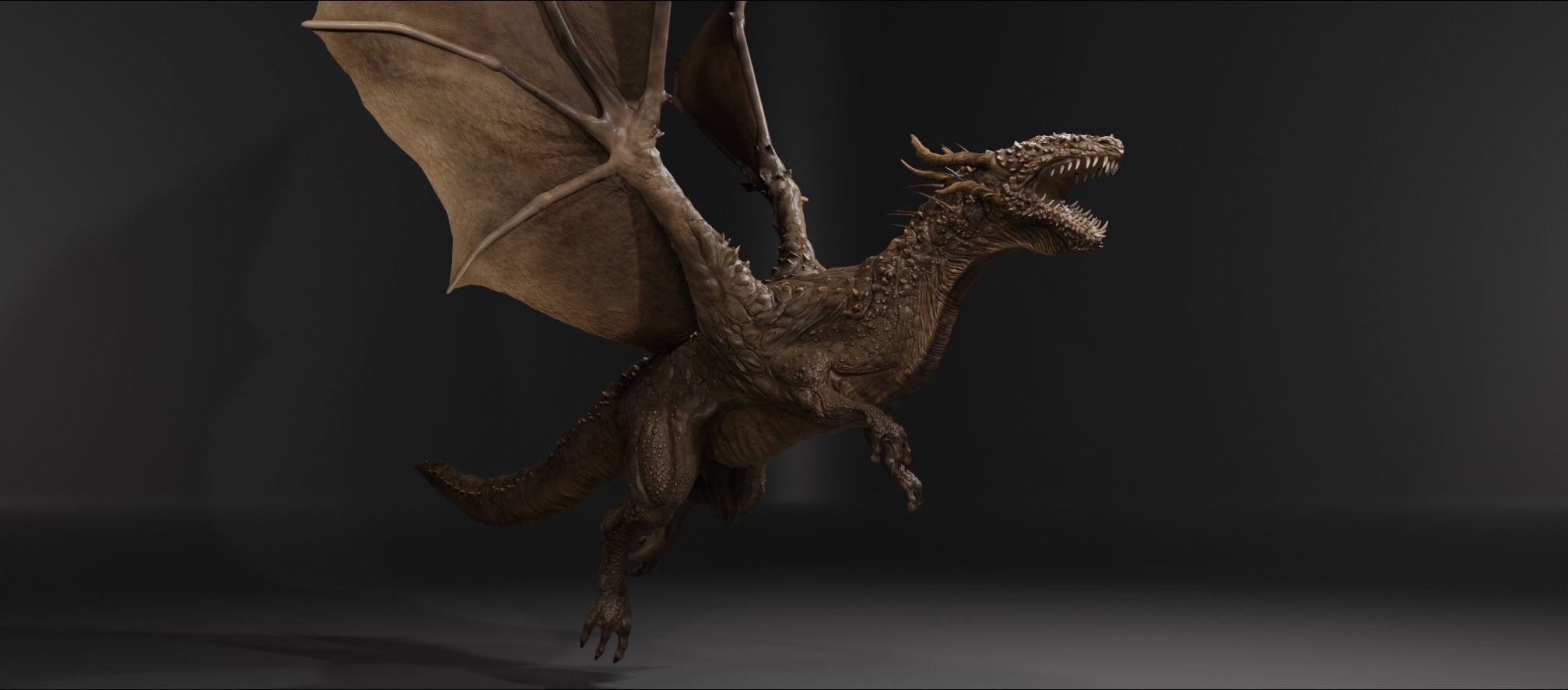 DRAGON BLENDER 1 Low-poly 3D model_5