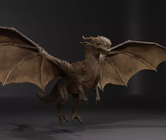 DRAGON BLENDER 1 Low-poly 3D model_0