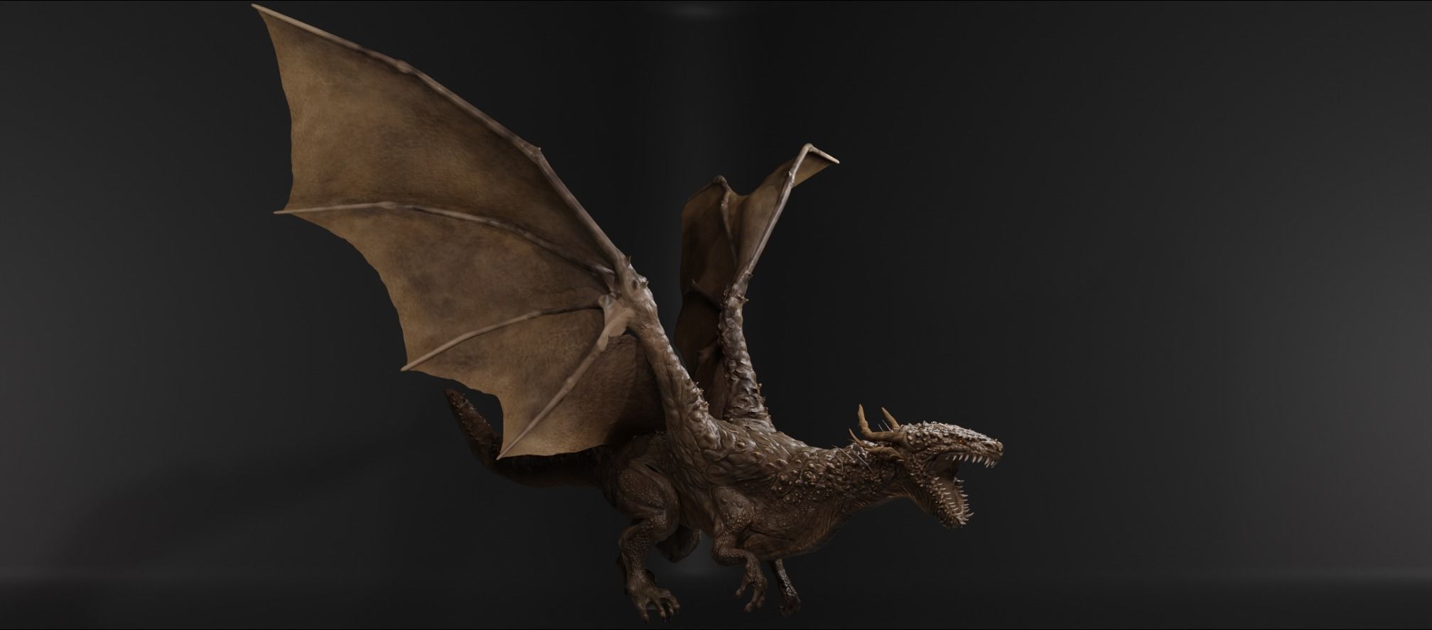 DRAGON BLENDER 1 Low-poly 3D model_4