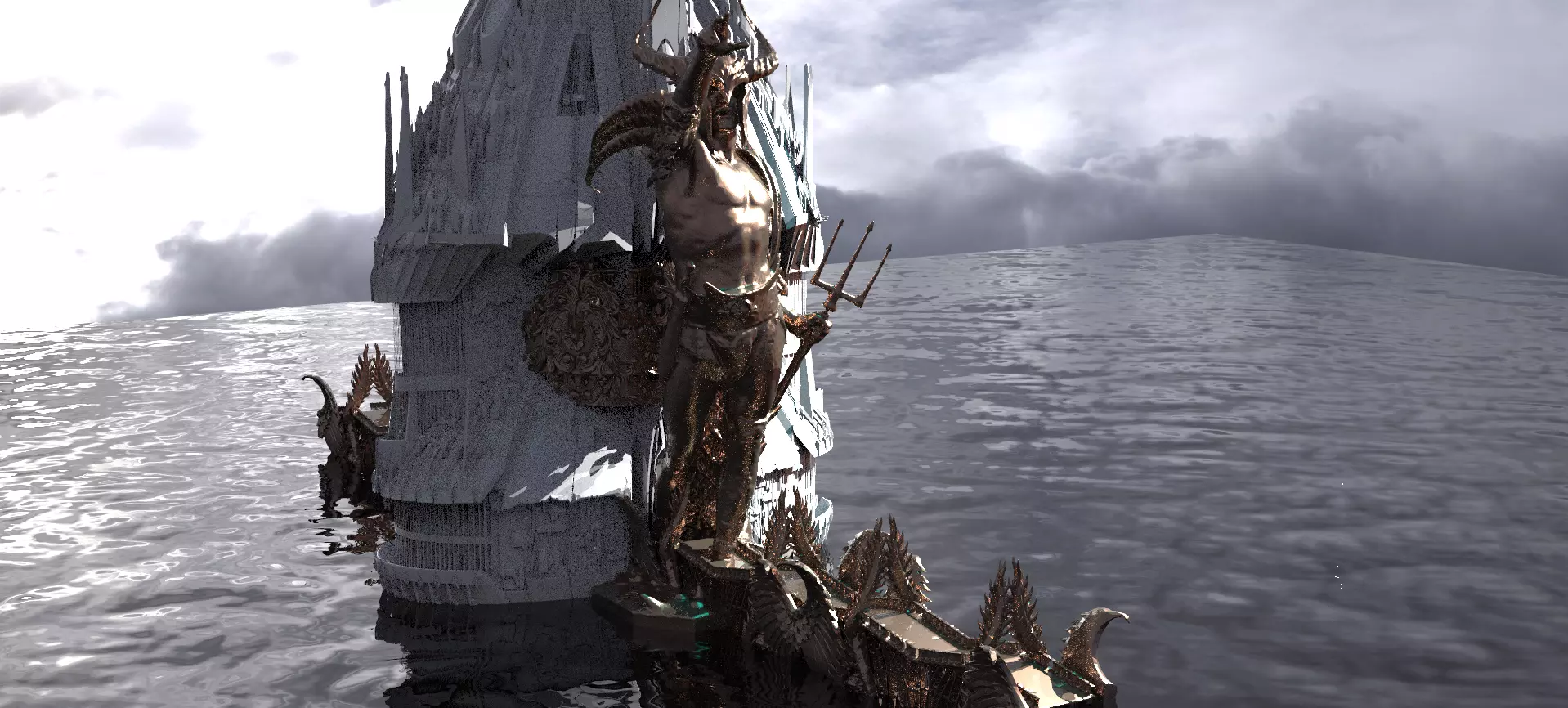 Ocean Master Tower Base 1 3D model