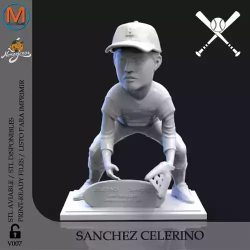CELERINO SANCHEZ BUST FORMAT - V007 3D print model