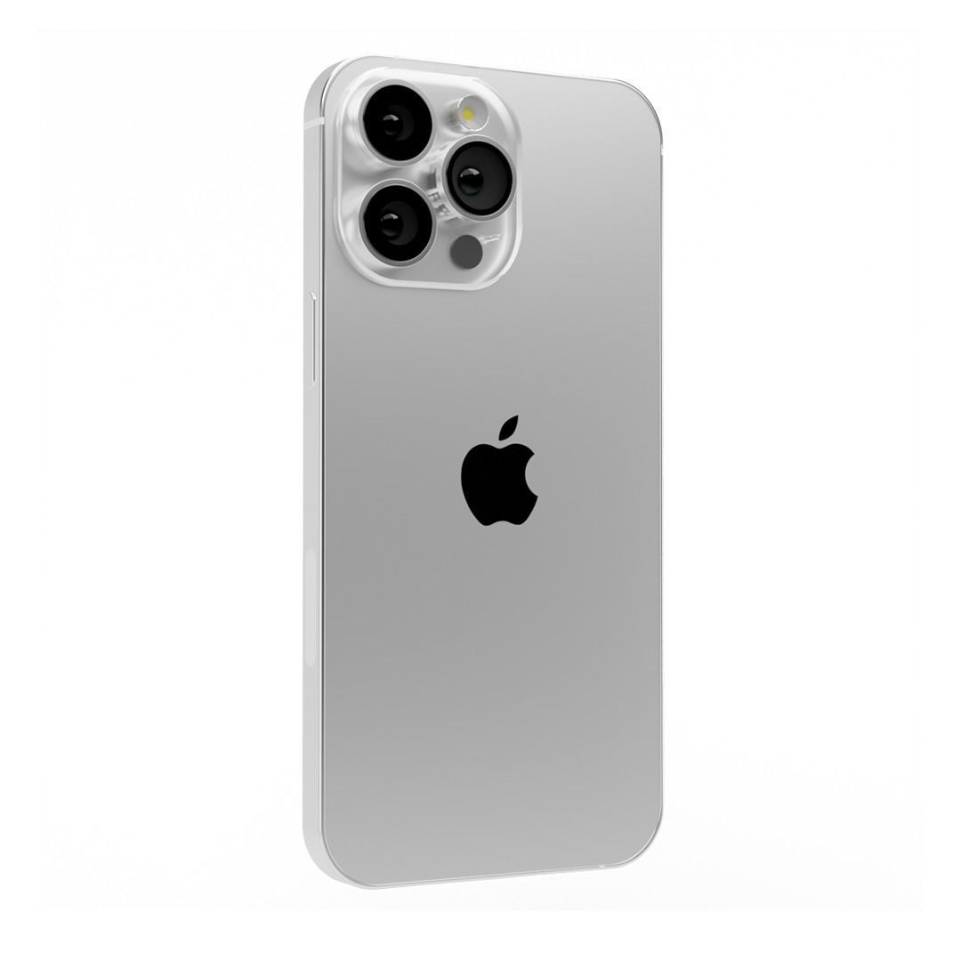 Iphone 14 Pro Max Silver 3D model | CGTrader