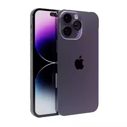 Iphone 14 Pro max Purple 3D model