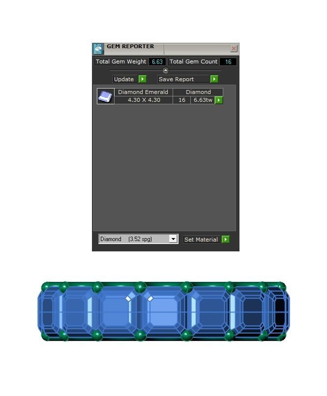 Ring410 princess cut eternity ring gold 3D print model_6