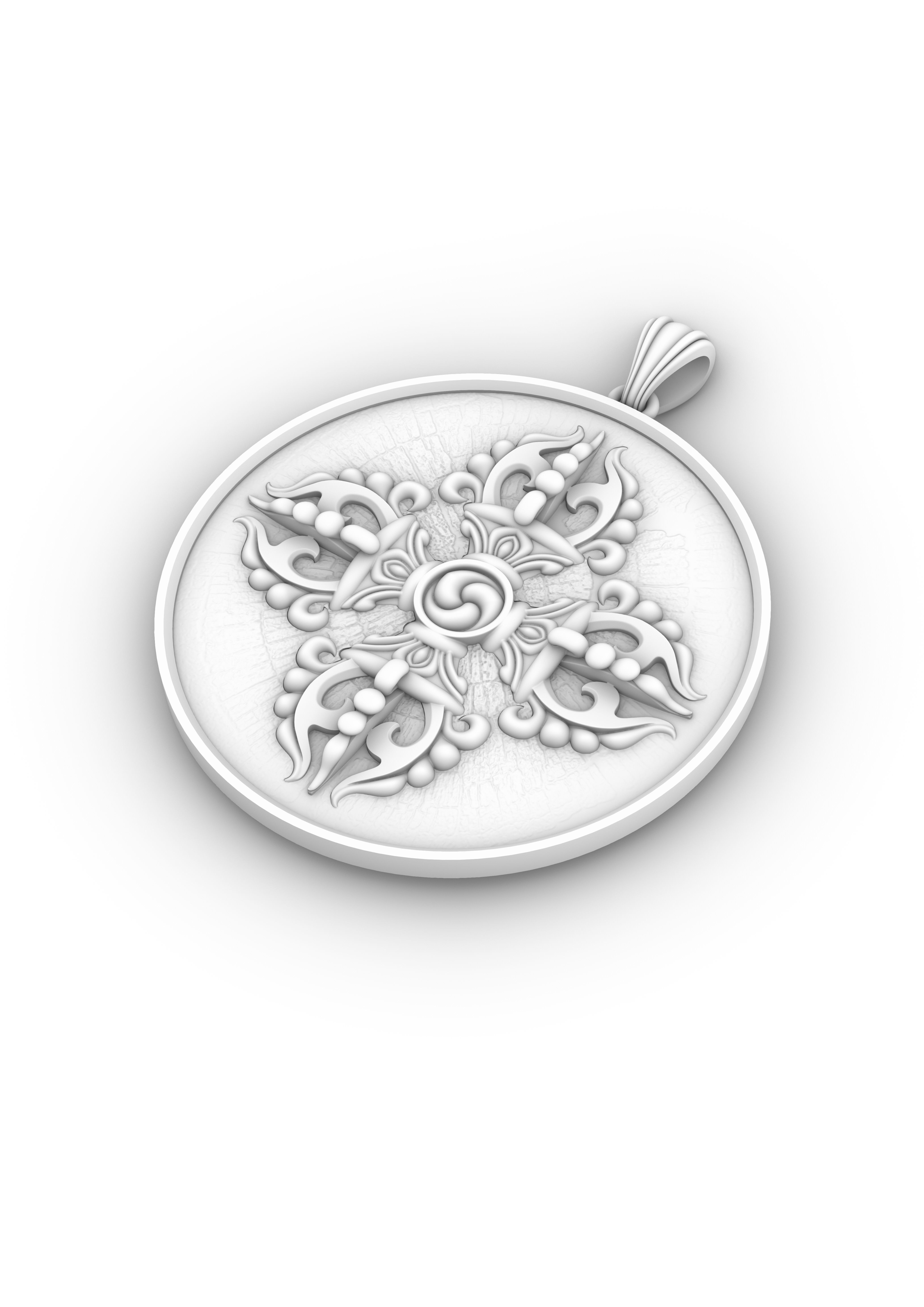 VAJRA - DORJE PENDANT  3D print model_2