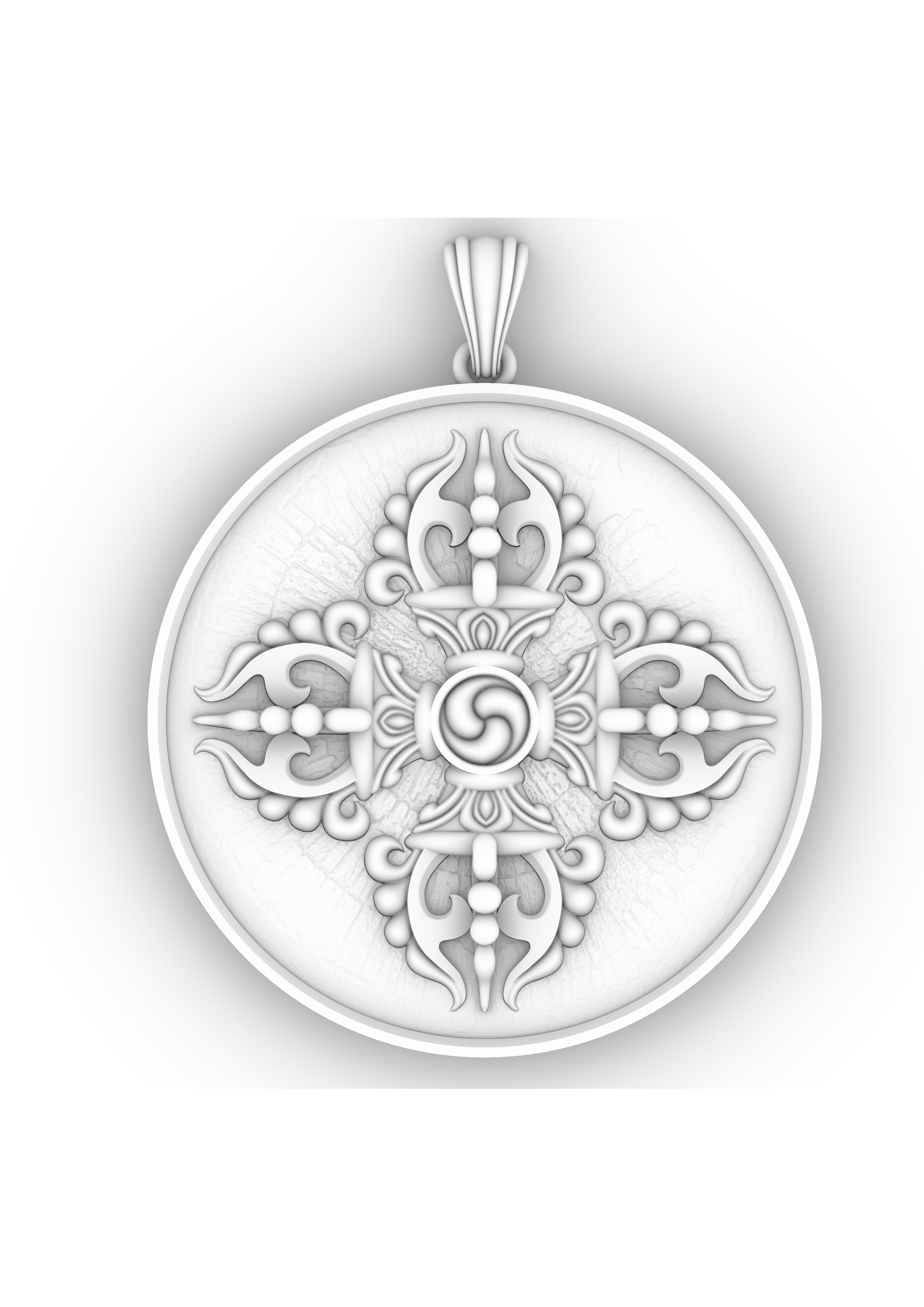 VAJRA - DORJE PENDANT  3D print model_1