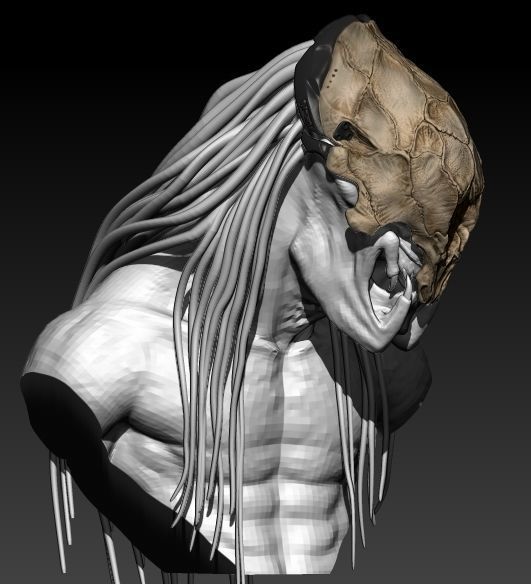 Feral Predator Mask prey 3D print model_1