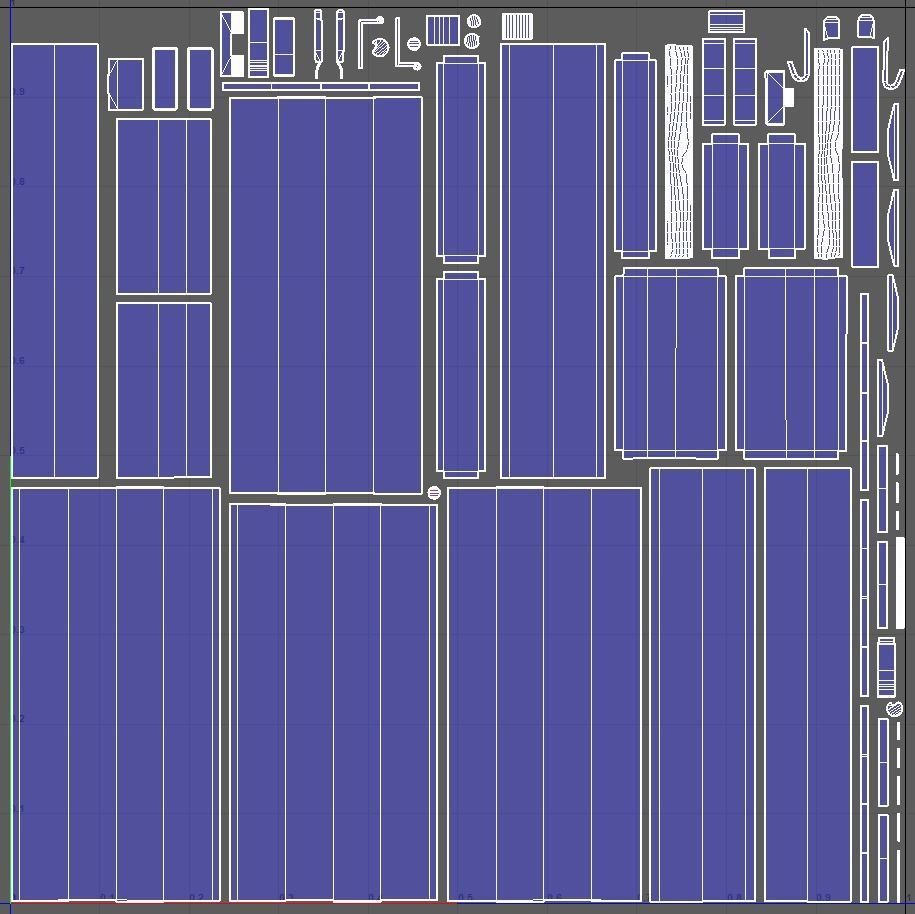 Wood Ammo Box Low-poly 3D model_37
