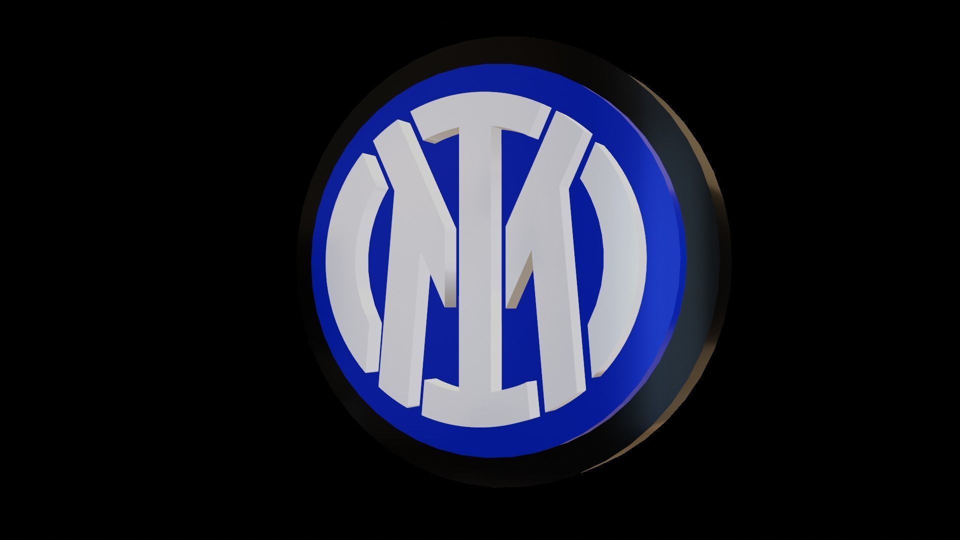 Intermilan Logo  Low-poly 3D model_5