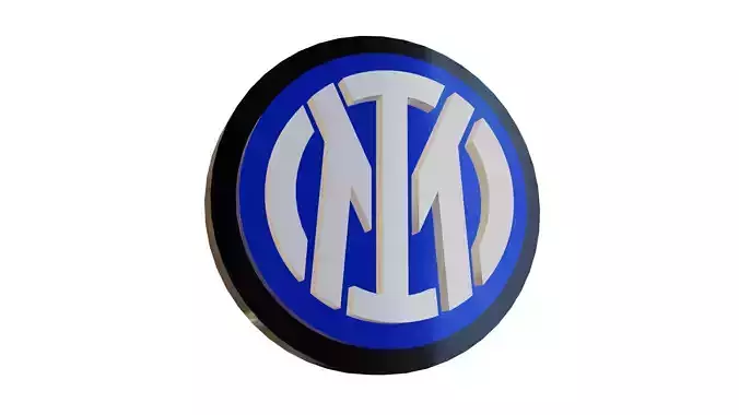 Intermilan Logo  Low-poly 3D model
