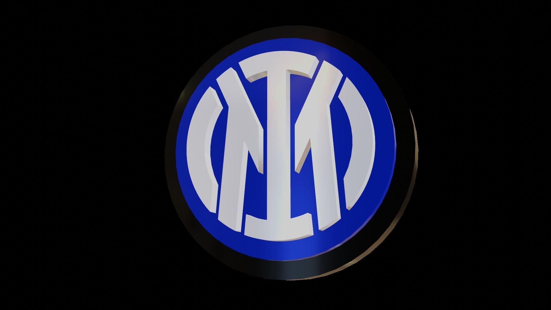 Intermilan Logo  Low-poly 3D model_1