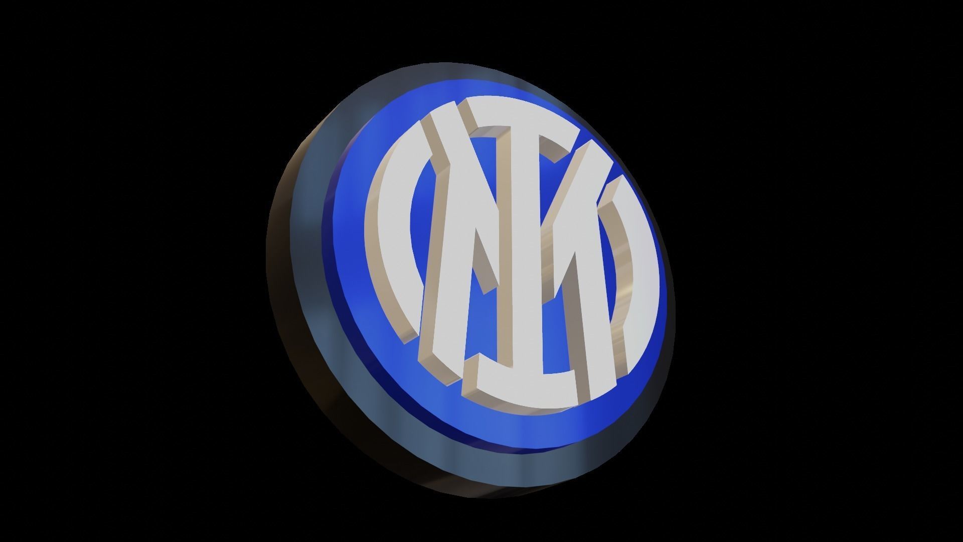 Intermilan Logo  Low-poly 3D model_3