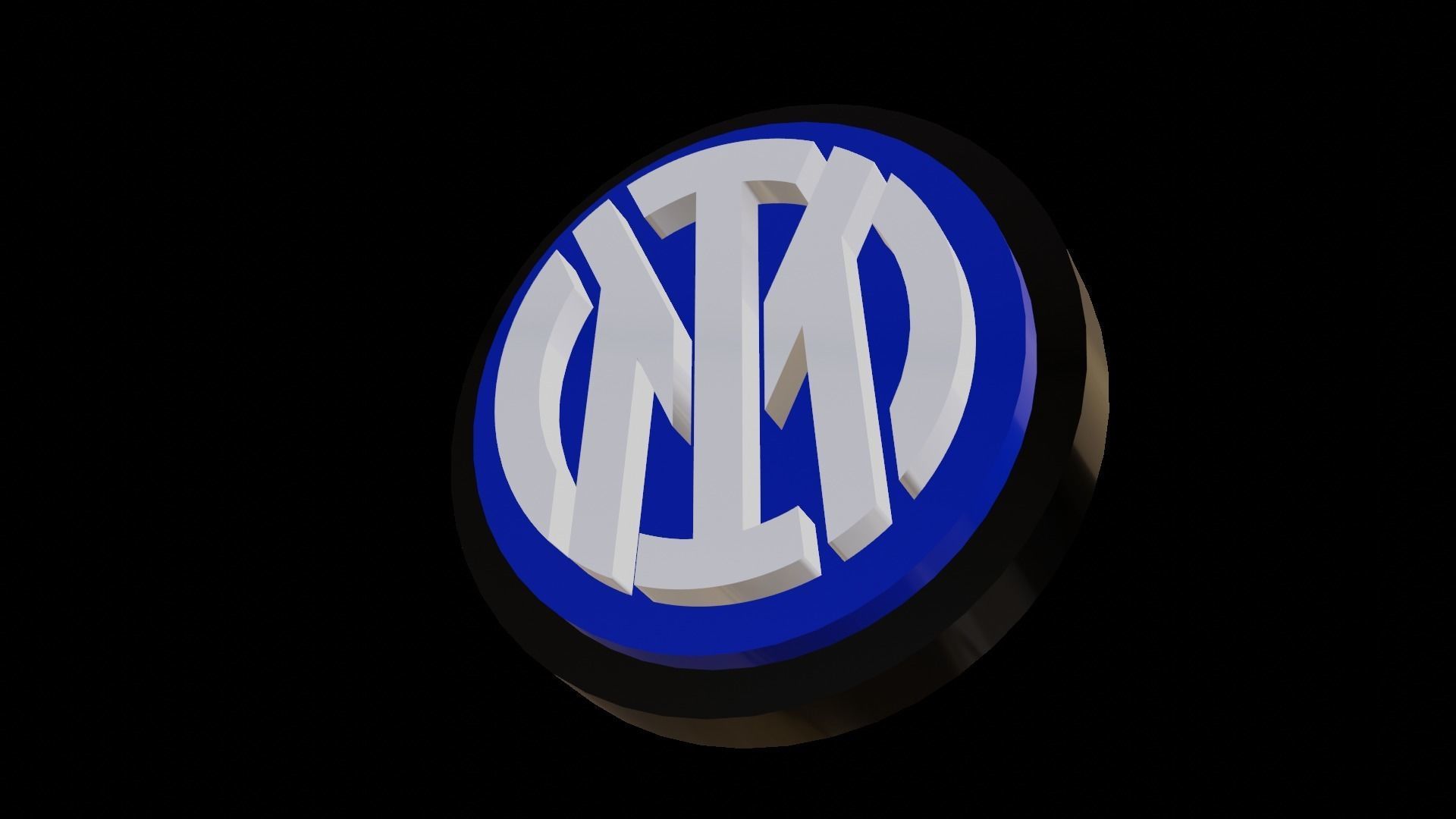 Intermilan Logo  Low-poly 3D model_4