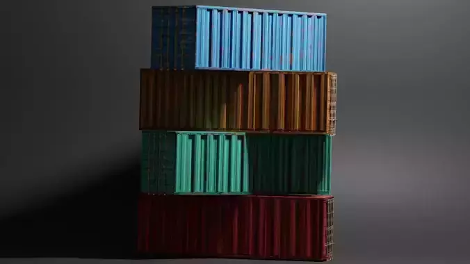 Shipping Containers 3D model